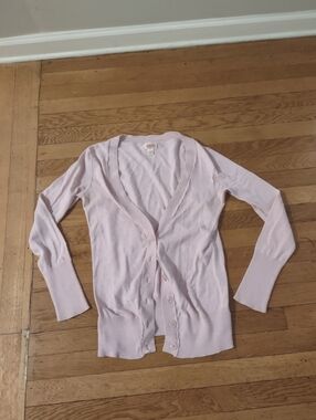 pastel pink button up cardigan from mossimo supply co size small coquette fairy